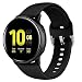 NAHAI Compatible Galaxy Watch Active Band, Soft Silicone Replacement Watch Band Sport Strap Waterproof Wristband Compatible Galaxy Watch Active Smartwatch, Small, Black
