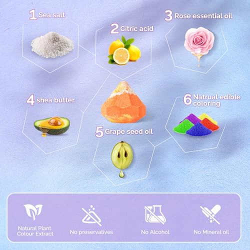 DUAIU Bath Bombs Gift Set 10Pcs Natural Handmade Bath Bomb Set Organic Bubble Bath Bombs with Essential Oil,Anniversary Valentines Mothers Day Birthday Gifts Set for Women, Mum, Girls - Image 5