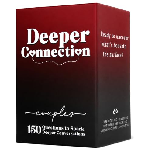 Odrano Deeper Connection Couples Games with 150 Deep Questions to Build Intimate Connection & Trust Relationship Couples Game for Date Nights Wedding Gift for Couple