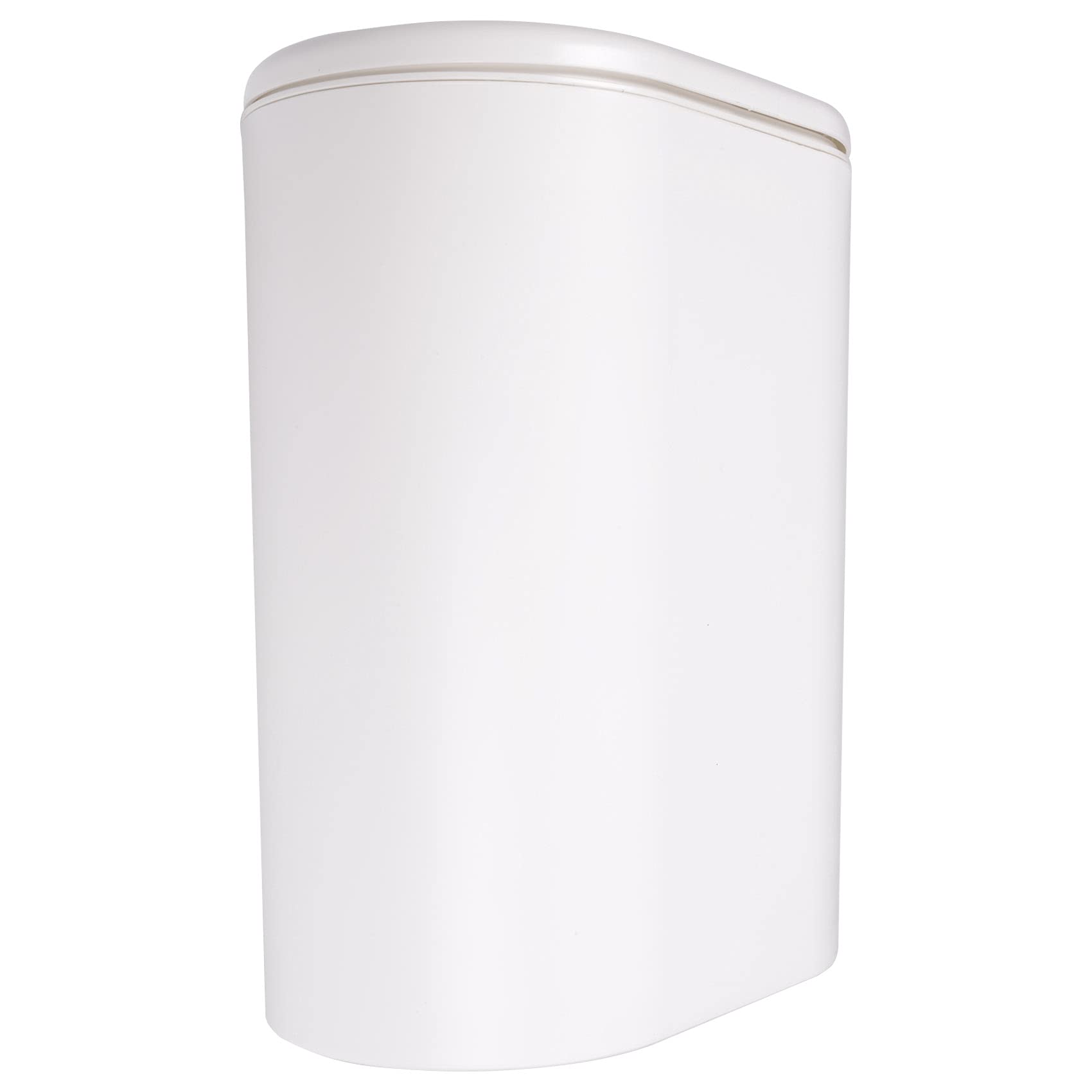 Pvczool White Plastic Narrow Type Kitchen Trash Can Toilet Type Waste Bin Dustbin Bathroom Trash Bin Basket Garbage Bucket