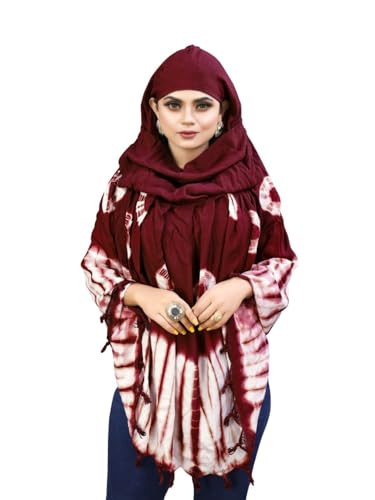 Image of Cotton Long Scarf Cum Mask Scarves Usable for Vehicle Driver | White Printed Design Fabric | Universal Size | Soft & Breathable Sun Protection | For Girl & Women