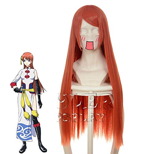 Amazon.co.jp: Cosplay wig アニメ銀魂神楽コスプレウィッグロング