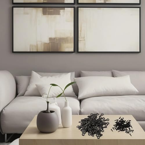 Image of Picture Frame Backing Clips 500pcs Frame Backing Clips Framing Parts Hardware Photo Framing Easy Installation Iron for Hanging Photos, Pictures, Drawings