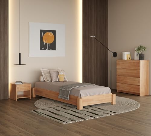 Krok Wood Massivholzbett Stella (stapelbar) in Buche 90x200 cm