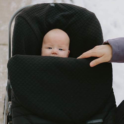 Image of Little Unicorn Infant Car Seat Footmuff - Weather-Resistant Baby Bunting Bag with Magnetic Closure, Non-Slip Backing & Open Harness Design - Universal Fit Winter Cover for Baby Car Seat & Stroller