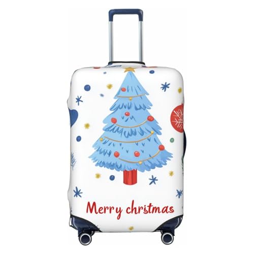 Christmas Cartoon Decor Luggage Cover Washable Elastic Suitcase Cover Anti-Scratch Travel Luggage Protector Covers for Kids Adult S fits 18-21 inch Suitcase
