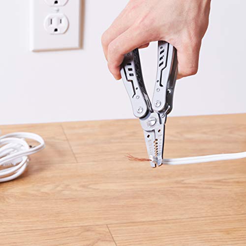 AmazonBasics 10-in-1 Electrician's Stripping Multi-Tool with Nylon Sheath
