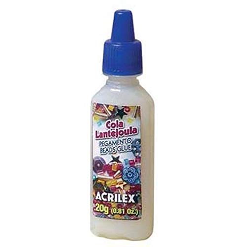 Cola Lantejoula, Acrilex, Transparente, 20 Gramas