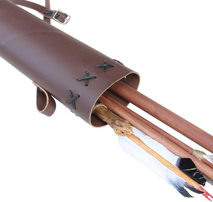 Medieval Warrior Hart of Ten Real Geniun Leather Hunting Quiver