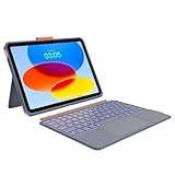 Case with Keyboard for iPad 10th Generation & 11th (A16, 2025): Bluetooth Wireless Detachable Magnetic Stand Rechargeable Keyboard with Folio Slim Compact Removable Cover with Trackpad, White Backlit