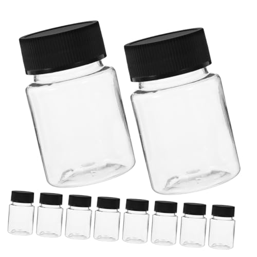 NAMOARLY 24pcs Lab Bottles Oil Sampling Bottles Wide Mouth Sealable Caps Reusable for Home Travel Industry