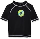 Kanu Surf Jungen UPF 50+ Sun Protective Rashguard Swim Shirt Rash Guard Hemd, Echelon Schwarz, 3 Jahre