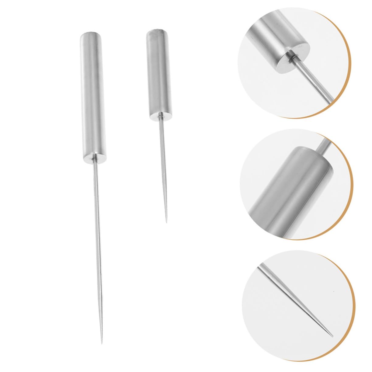 ABOOFAN 2 Pz Rompighiaccio Strumento per Il Ghiaccio da Cucina Scalpello Freddo Tritaghiaccio per Uso Domestico Raschietto per Ghiaccio Mini Ghiaccio Silver Acciaio Inossidabile