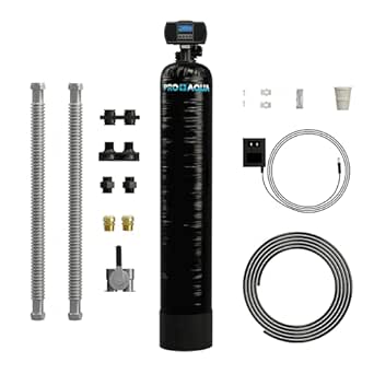 Whole House Well Water Filtration System Filters Iron, Sulfur, Arsenic, Manganese &amp; More - 1" Digital Valve, 1 CuFt