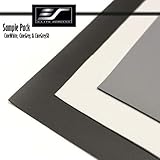 Elite Screens Sample Pack! Includes 3 of Elite's Most Popular Front Projection Screen Materials. Includes one Sample Swatch of: CineGrey5D, CineGrey, CineWhite® UHD-B (SAMPLEPACK3)