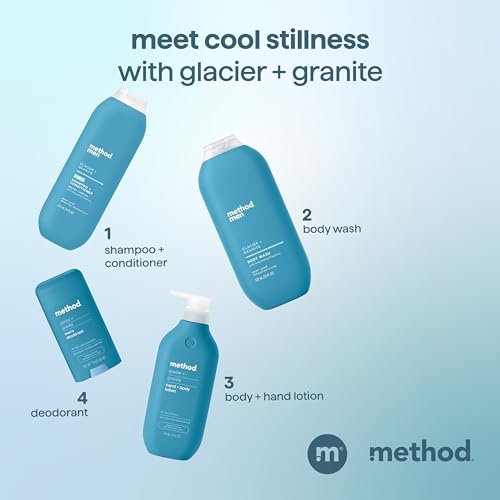 method men 2-in-1 Shampoo and Conditioner, Glacier + Granite, 14 fl oz - image 8