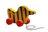 Mit Rädern Little Tiger Verlag 85011 - Janosch Tigerente aus Holz mit Schnur, 19 cm