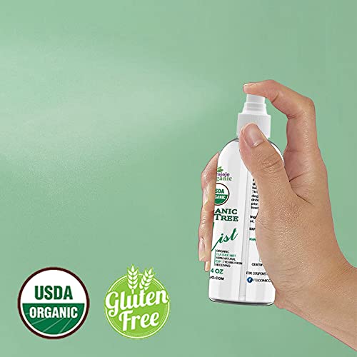 Organic Tea Tree Mist For Skincare - Face Mist Spray - Moisturize Sensitive And Dry Skin - Pillow Mist For Relaxation - Soothing & Relaxing -100 Pure Tea Tree Essential Oil & Glycerin Spray And Body Mist - Packaging May Vary. (4 Oz) #TOP3