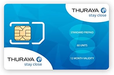 Thuraya Satellite Phone Standard SIM Card with 60 Units