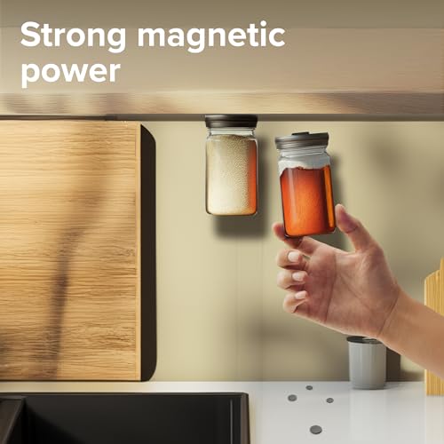 Image of Strong Ceramic Round and Square Magnets with Adhesive Backing (3 Sizes Mix, 120 pcs) - Heavy Duty Sticky Magnets, Non-Corrosive, Versatile for Home, Office, Workshop, Whiteboard, Fridge and Hobby Use