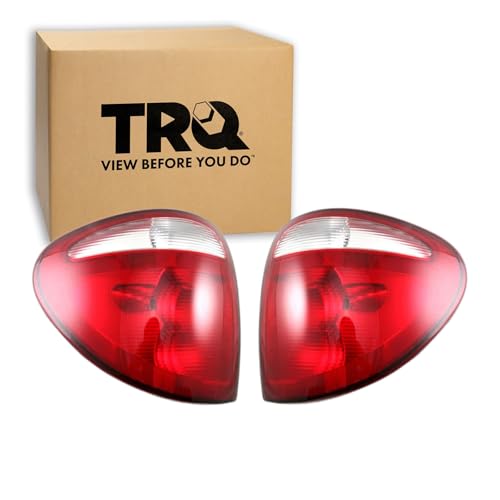 TRQ Driver & Passenger Rear Tail Lights Set Fits 2001-2003 Chrysler Town & Country 2001-2003 Chrysler Voyager 2001-2003 Dodge Caravan 2001-2003 Dodge Grand Caravan