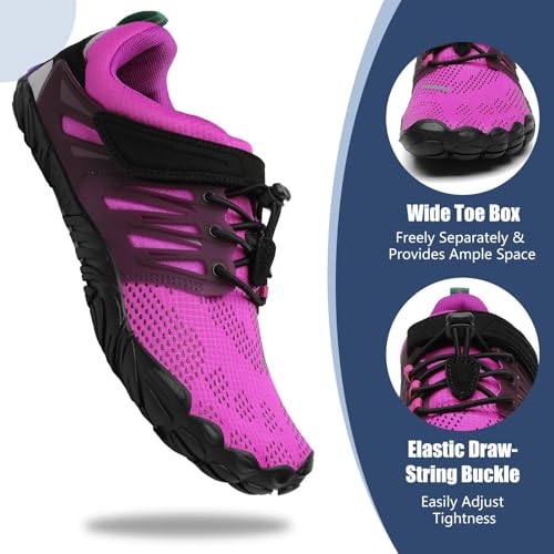 Image of SAGUARO Womens Mens Barefoot Shoes Minimalist Trail Runner Wide Toe Box Zero Drop Outdoor Cross Training Shoe