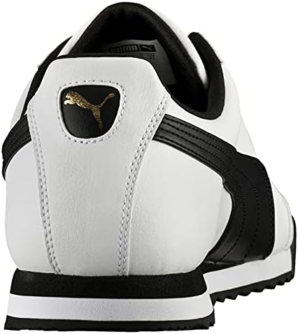 PUMA Men's Roma Basic Fashion Sneaker, White/Black Leather - 6.5 D(M) US | Image 2