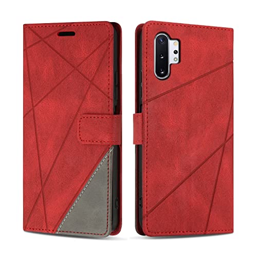 SONWO Coque pour Galaxy Note 10 Plus, Protection Housse Etui en Cuir PU Portefeuille Livre pour Galaxy Note 10 Plus, Emplacements Cartes, Fonction Support,...