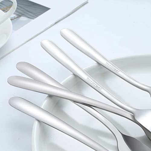 BEWOS Edelstahl Gabel Set 24 Stück, 8,1"(20,7cm) Tafelgabeln, Spiegelpoliert, Spülmaschinenfest, Geeignet für Haushalte, Restaurants… – Ansicht 5