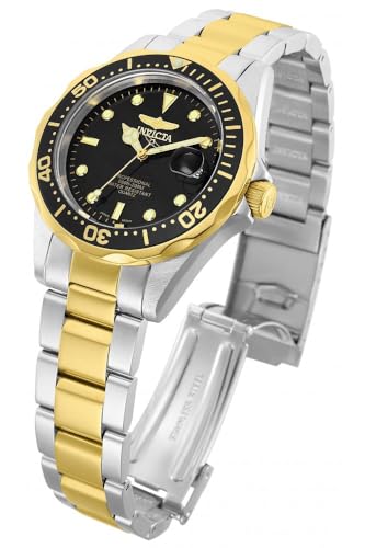 Invicta Men's Pro Diver Quartz Watch with Stainless Steel Strap, Two-Tone, Silver, 18 (Model: 8934, 29938)2