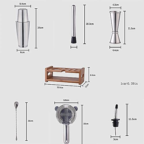 Kit de Bartender con Coctelera Boston y Accesorios miniatura 2