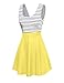 OMEYA.WANSHIDA. Womens Casual Fit and Flare Floral Sleeveless Dress