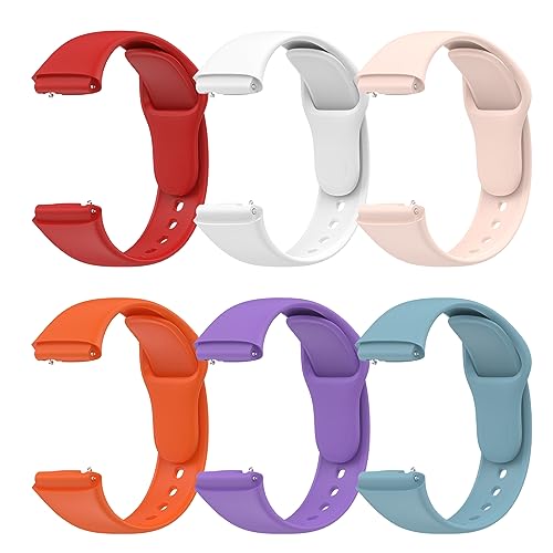 BDIG Pack of 6 Sports Bracelets Compatible with Xiaomi Redmi Watch 3 Active for Men and Women Soft Silicone Band Replacement Strap for Xiaomi Redmi Watch 3 Active - Image 2