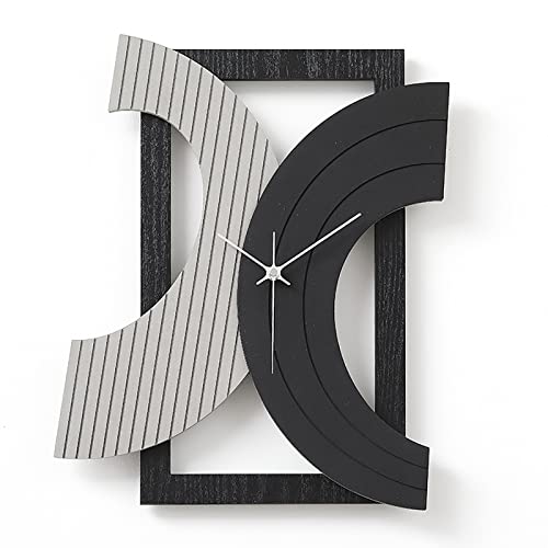 GJFZMD Wandkunst Wanduhr Große 16 Zoll Quadratische Kreative Wanduhren Silent Nicht-Ticking Batteriebetriebene Wanduhr eignet Sich for Dekoration Kunst Anhänger (Color : B) Cover