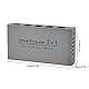 Digitaler Optischer Audio-Umschalter 3x1, 3 Ports SPDIF Toslink Switch Box mit Fernbedienung, Unterstützt AC3/HDCD/THX/PCM, für TV, PC, für PS5, für PS4, für PS3, für