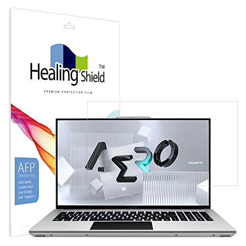 Healingshield XLV[tیtB Screen Protector Oleophobic AFP Clear Film Compatible with GIGABYTE AERO 17 XE5