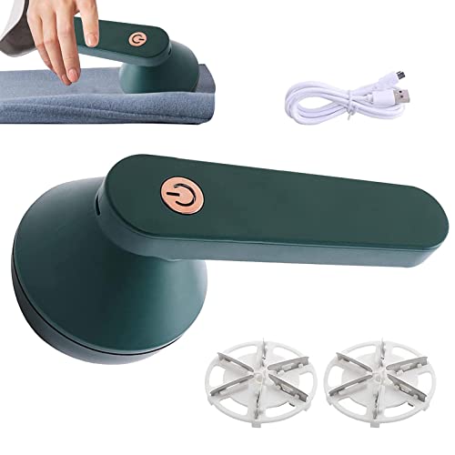 Dissolvant De Peluche Électrique Rechargeable, Dissolvant De Charpie Portable, Rasoir De Tissu Enlever Avec 2 Lames, Aspirateur Peluche Vetement, Pour VêTements, Pull, Rasoir De Dissolvant De Charpie Cover