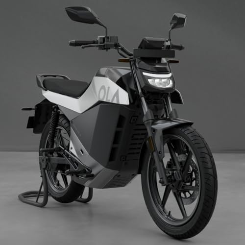Image of OLA Roadster X+ (4.5 Kwh) High Speed Electric Bike with charger - Ceramic white - Ex-Showroom