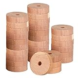 Casativo Premium Zedernholz Mottenringe 30er-Set: Natürlicher Mottenschutz...
