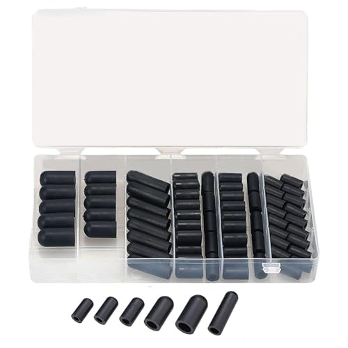 Hogvinnatil Kit de tapones de goma para tapones de vacío, surtido de tapones de vacío de goma | Tapas de aislamiento de goma,Tapas de vacío de 3/16 pulgadas 5/32 pulgadas 7/32 pulgadas 1/4 pulgadas 5