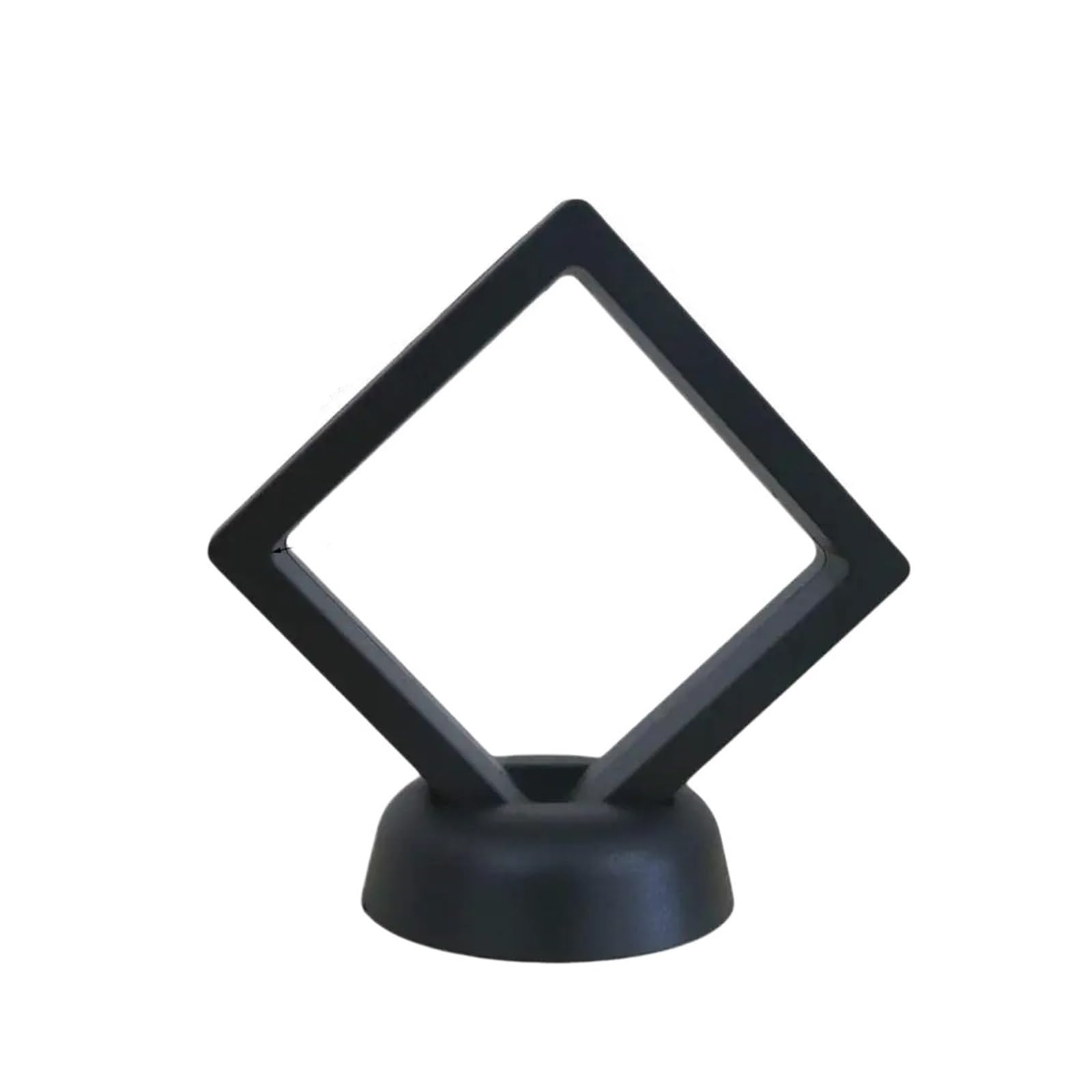 ZGCrumphant Display Floating Frame 10Pcs 3D Coin Jewelry Storage Box Display Case Stand for Necklace Watch Earring Gem Ring Medallion Medal Holder Container for Coins Jewelry(7x7x2cm (Black))