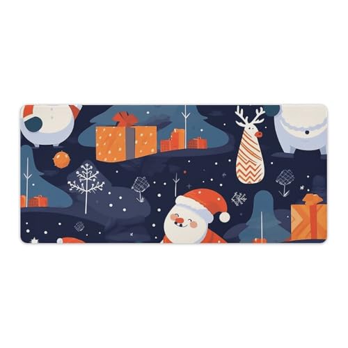 Tapis de souris de jeu bonhomme de neige pour décorer votre bureau d'hiver