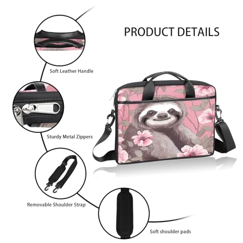 Bolso Cute Sloth Flower para Laptop 15 Pulgadas miniatura 4