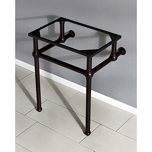 Kingston Brass Vbh242030Orb Templeton 24 X 20-3/8 X 30 Inch Console Sink Holder With Brass Pedestal, Oil Rubbed Bronze #TOP1