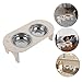 Toddmomy 1set Elevated Cat Bowl with Wood Base Durable High-Height Bowls for Cats and Dogs Easy to Stable Feeding for Food and Water
