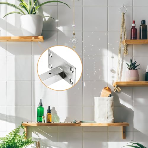 Support étagère flottant invisible pour fixer tablette en bois - 7
