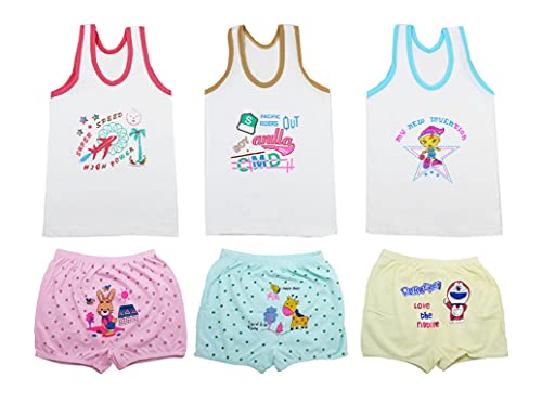 Image of Newborn Baby Boys & Girls Cotton Vest and Brief Combo