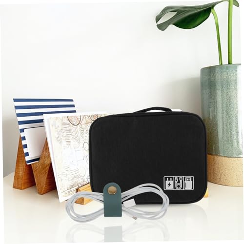 Organizador de Cables Uonlytech 5 piezas de Cuero Correa para Gestión de Cables para USB y Auriculares miniatura 6