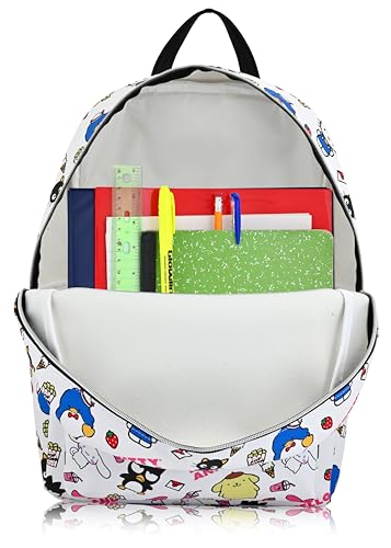 Image of Fast Forward Sanrio Hello Kitty Backpack for Women, Men, Unisex | Cute PU Leather Large Backpack Purse Shoulder Purse | Hello Kitty Bag and Accessories, C6PF12ZA