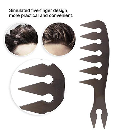 Dioche DIOCHEF94EH72WNT1208-04 Hairdressing Comb, 6 Types Men Hair Comb - Portable Oil Hair Comb For Barber And Home, Wide Tooth Comb Hairdressing Comb For Oily Head thumb #4